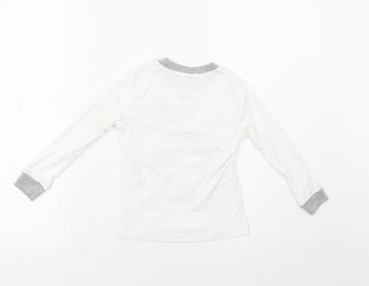 Popshion Boys White Basic T-Shirt Size 3 Years - Dinosaurs