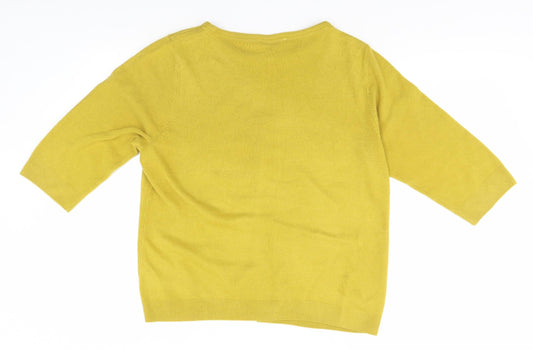 BHS Womens Gold Pullover Jumper Size 18