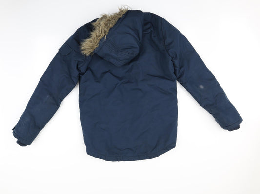 Supply and demand Womens Blue Puffer Jacket Coat Size XS