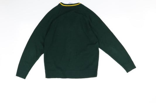 Uni Form Womens Green Pullover Jumper Size 6