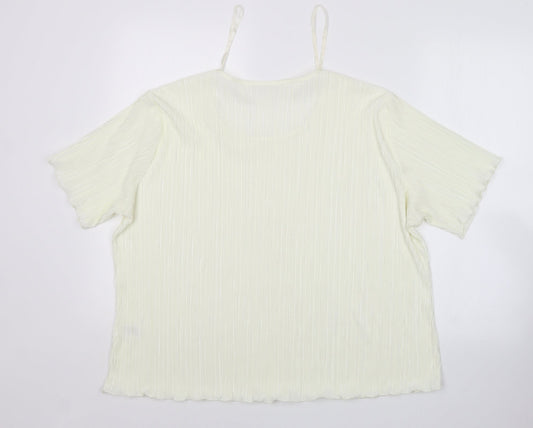 Bonmarche Womens Yellow Basic Blouse Size XL