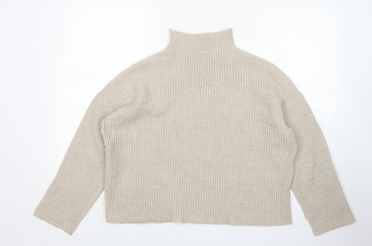 Villa Womens Beige Pullover Jumper Size S