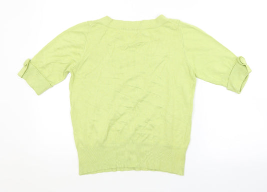 M&S Womens Green Pullover Jumper Size 14