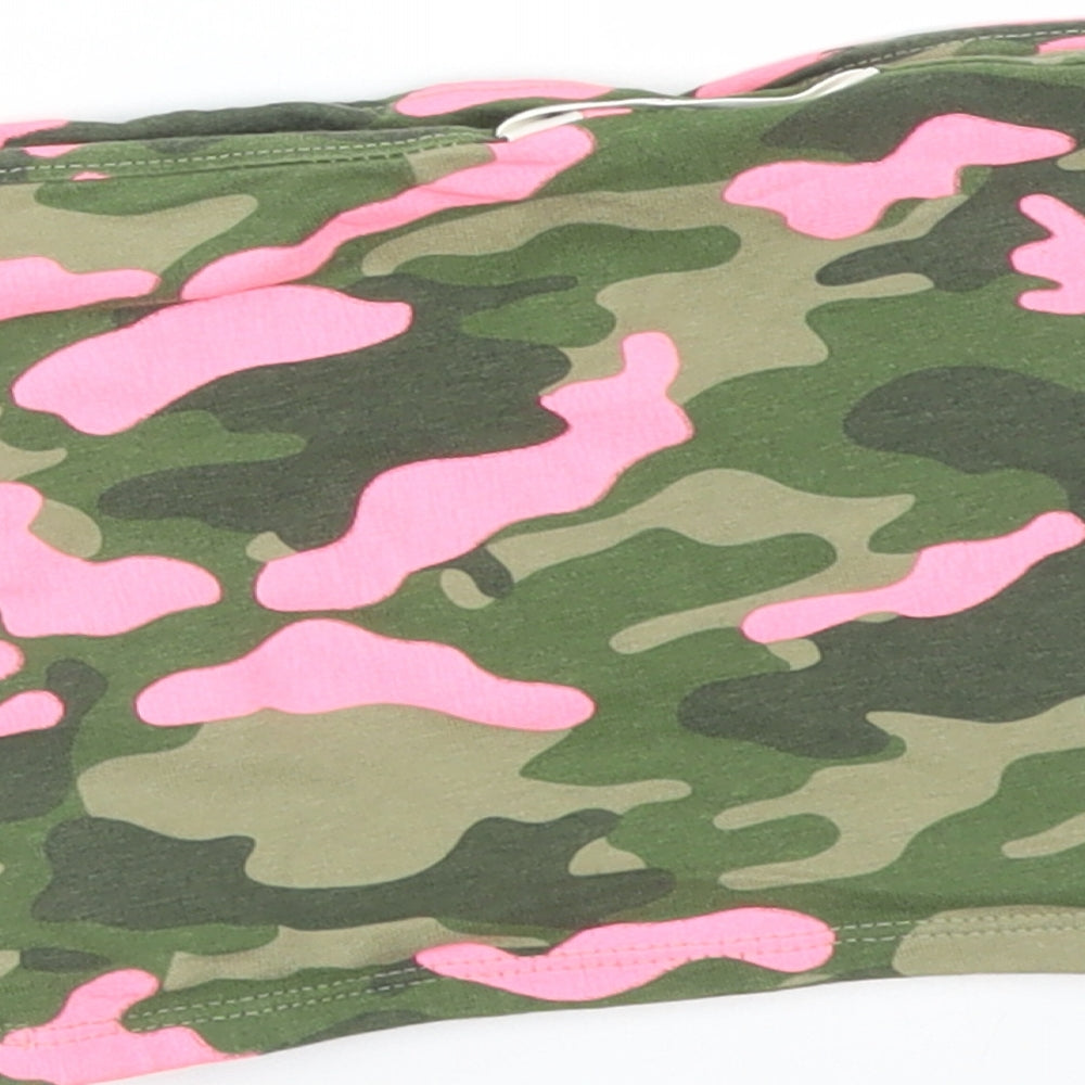 Matalan Girls Multicoloured Camouflage Basic T-Shirt Size 12 Years