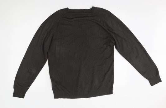 M&S Mens Grey Pullover Jumper Size M