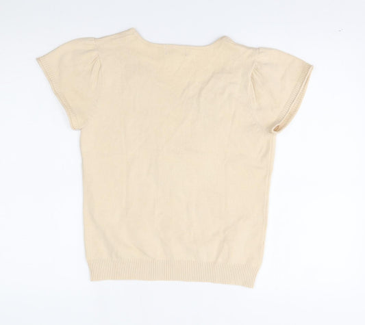 Soon Womens Beige Pullover Jumper Size 12