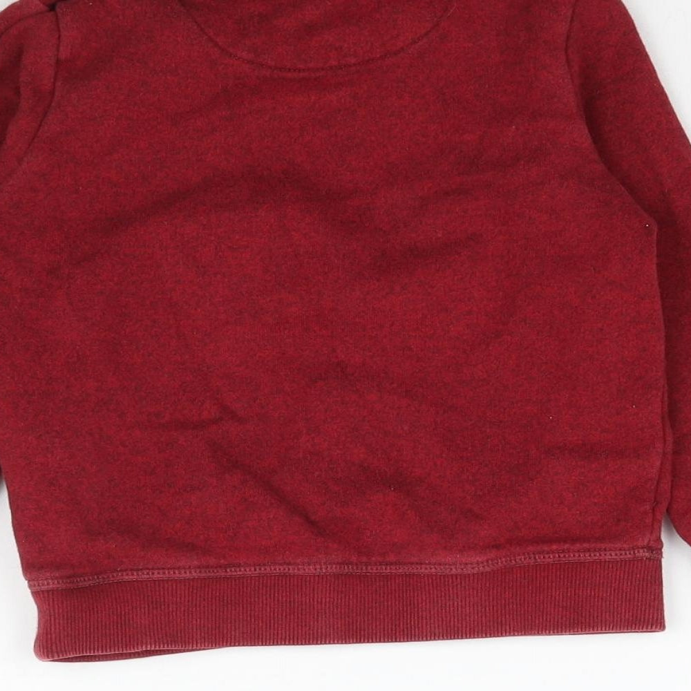 Marks and Spencer Girls Red Batik Pullover Sweatshirt Size 3-4 Years - Unisex