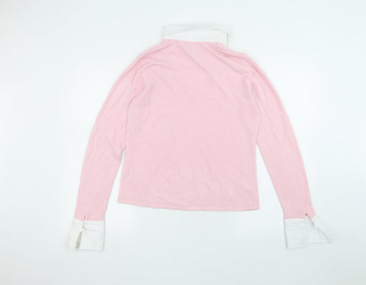 Debbie Morgan Womens Pink Basic T-Shirt Size XL