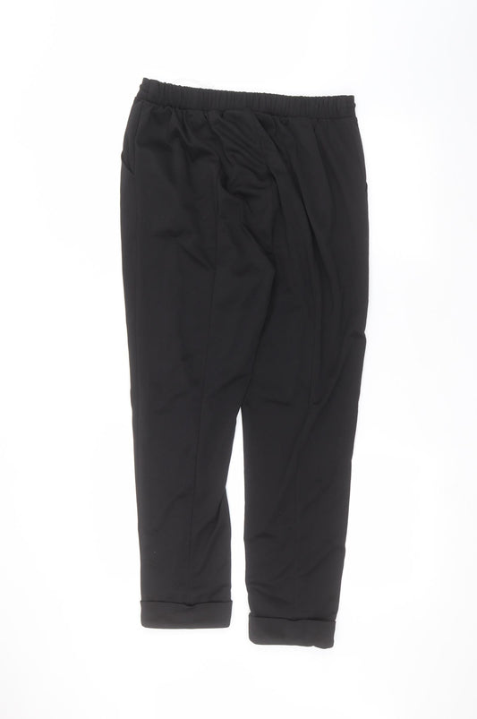 capsule Womens Black Trousers Size 14 L27 in