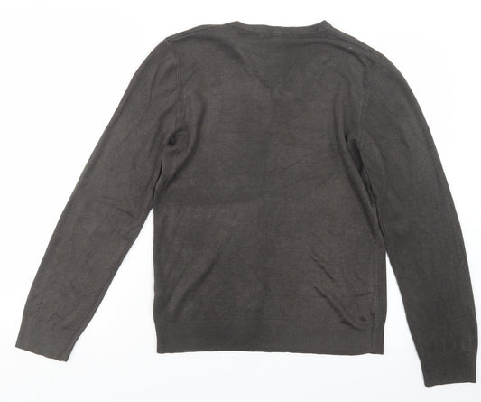Marks and Spencer Mens Brown Knit Pullover Jumper Size S
