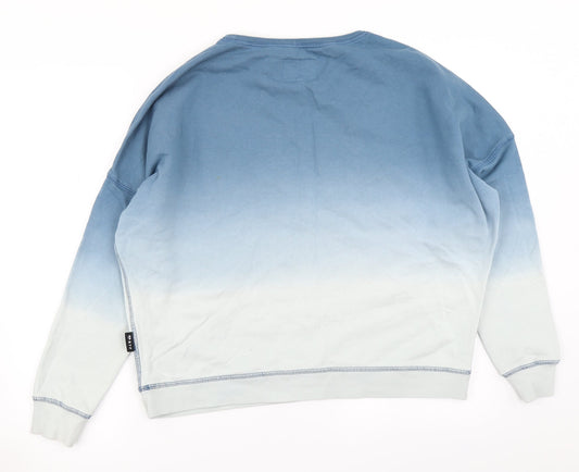 BTF Womens Blue Pullover Sweatshirt Size 8 - Ombre