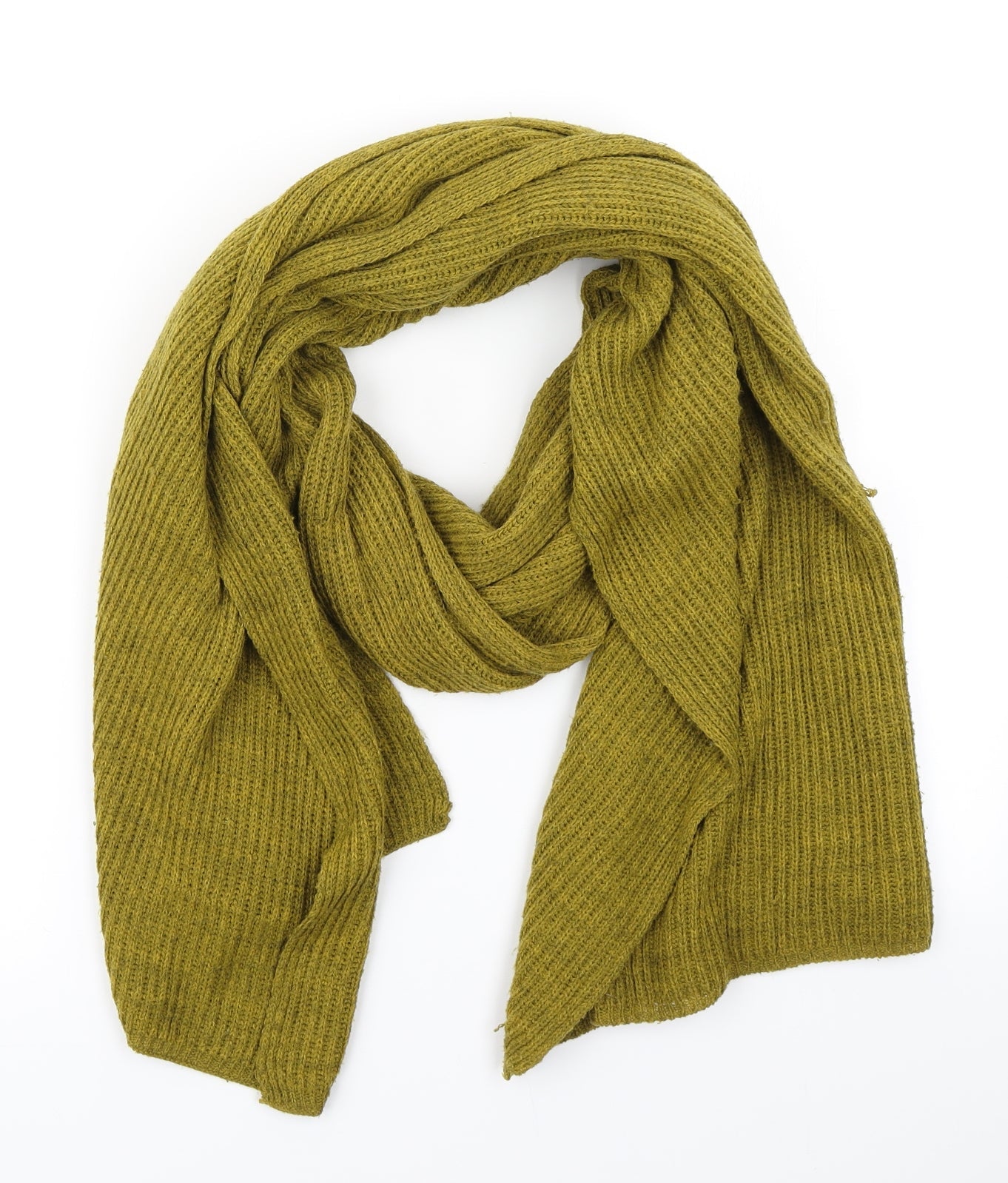 TU Womens Yellow Knit Scarf