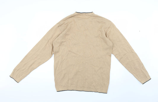George Mens Beige Pullover Jumper Size S