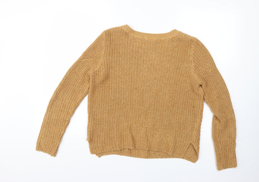 H&M Womens Brown Pullover Jumper Size S