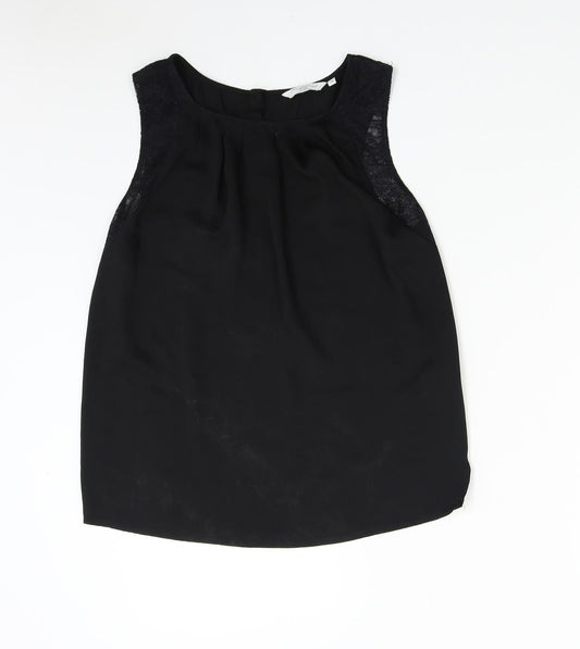 New Look Womens Black Basic Blouse Size 12