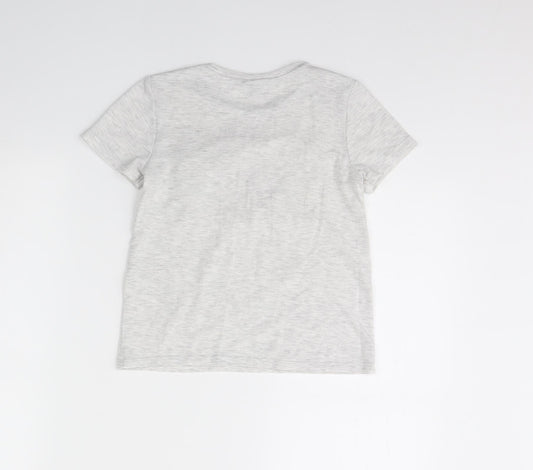 I Love Girls Wear Girls Grey Basic T-Shirt Size 7 Years
