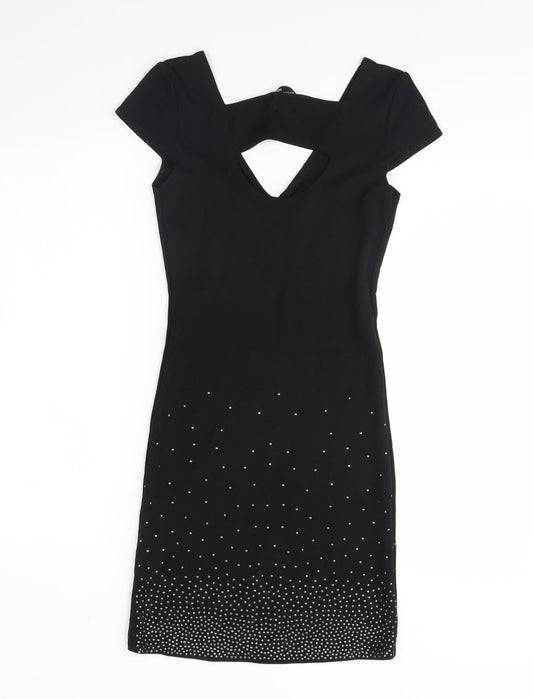 H&M Womens Black Bodycon Size 10