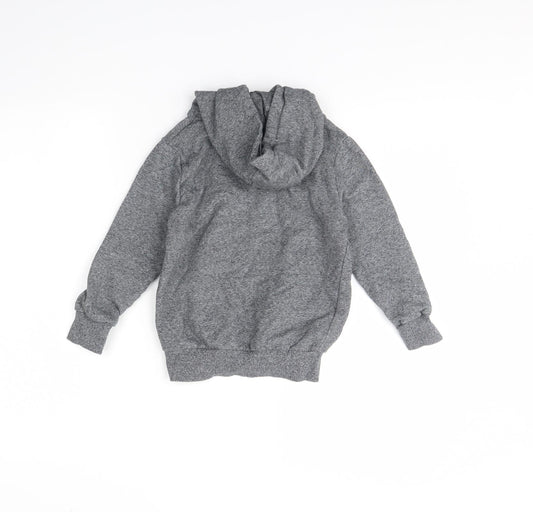 m&s Boys Grey Pullover Hoodie Size 6 Years