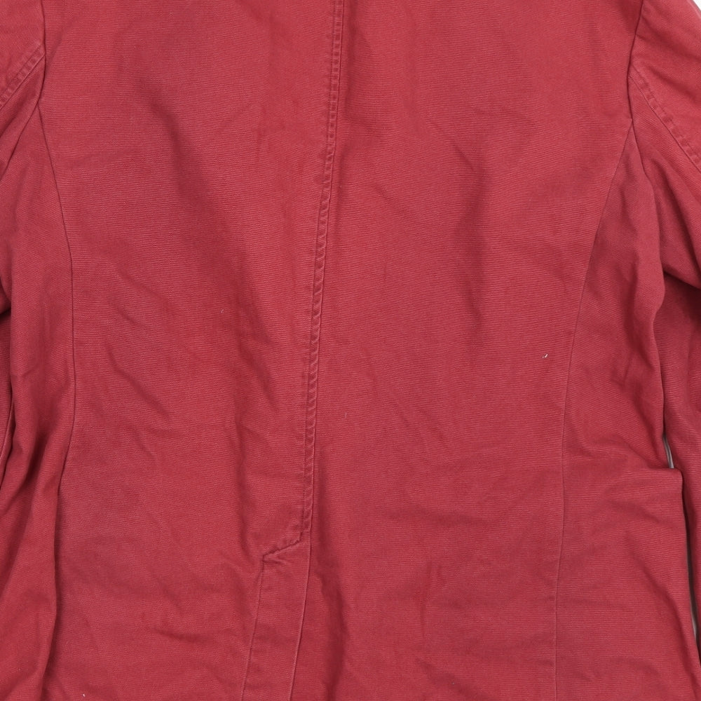 PETER CHRISTIAN Womens Red Jacket Coat Size 16