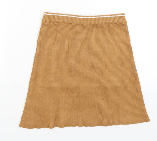 River Island Girls Brown A-Line Skirt Size 11-12 Years