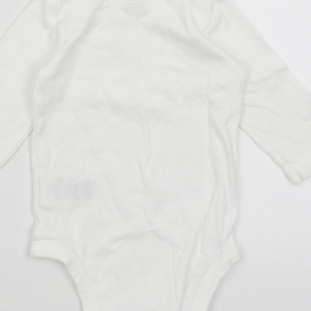 Carters Baby White Romper One-Piece Size 0-3 Months