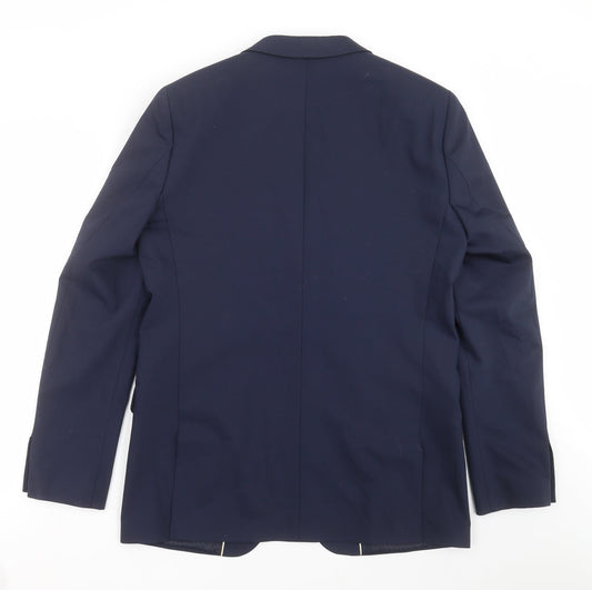 River Island Mens Blue Jacket Suit Jacket Size 42
