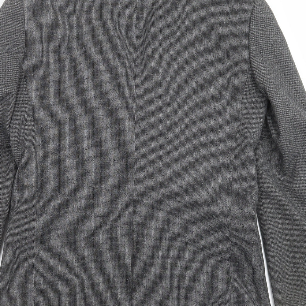 Cedar Wood State Mens Grey Jacket Suit Jacket Size 34