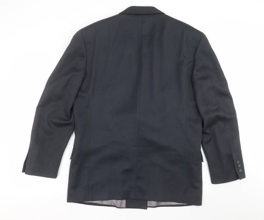 RI Clothing Company Mens Blue Jacket Suit Jacket Size 40