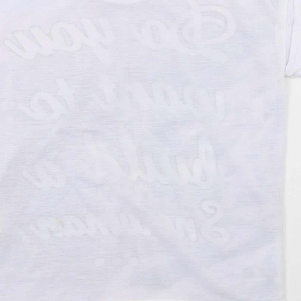 Primark Girls Purple Basic T-Shirt Size 8-9 Years