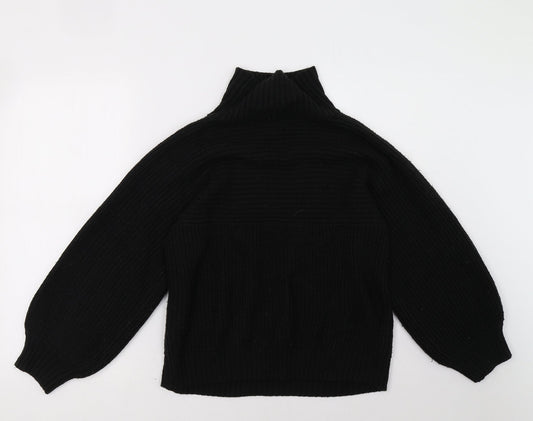 monkl Womens Black Pullover Sweatshirt Size S