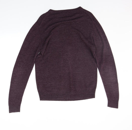 Cedar Wood State Womens Purple Pullover Jumper Size S