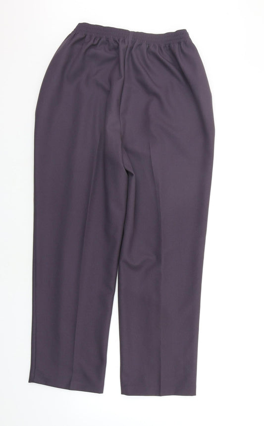 Papaya Womens Purple Trousers Size 14 L26 in
