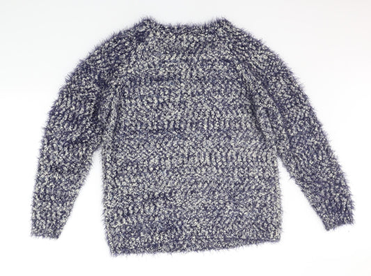 PEBBLE BAY Womens Blue Pullover Jumper Size L