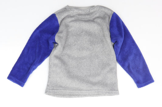 CHILL OUT Girls Grey Solid Top Pyjama Top Size 6-7 Years