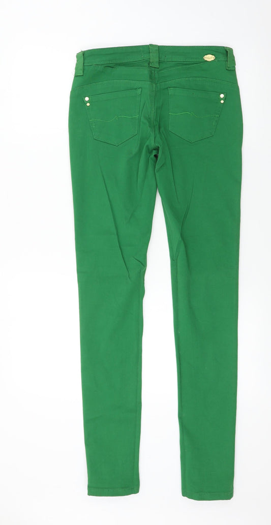 Blue Rags Womens Green Skinny Jeans Size 36 in L30 in