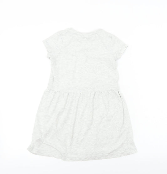H&M Girls Grey A-Line Size 6-7 Years