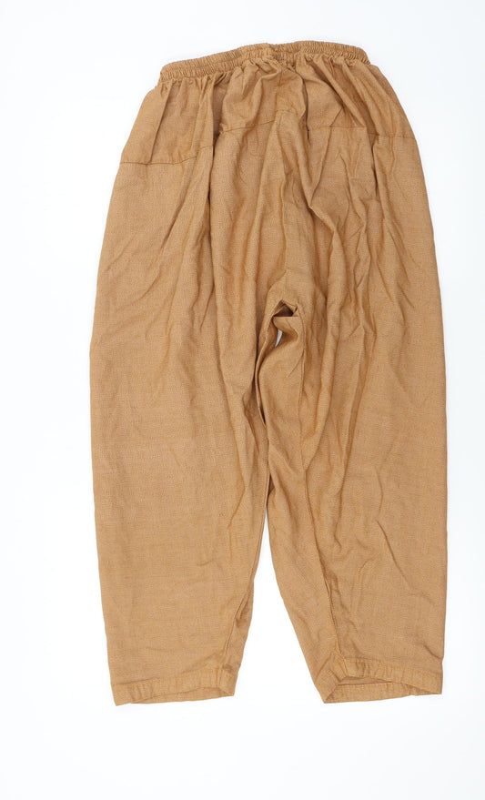 Preworn Womens Brown Sweatpants Trousers Size L L22 in