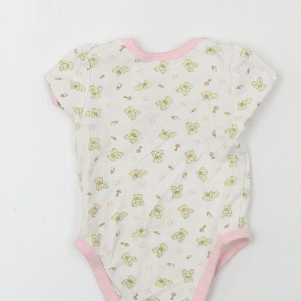 eddie&ella Girls White Babygrow One-Piece Size 3-6 Months