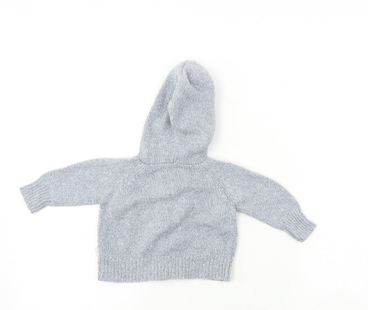 Mothercare Boys Blue Full Zip Jumper Size 0-3 Months