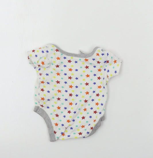 Preworn Boys White Babygrow One-Piece Size 0-3 Months