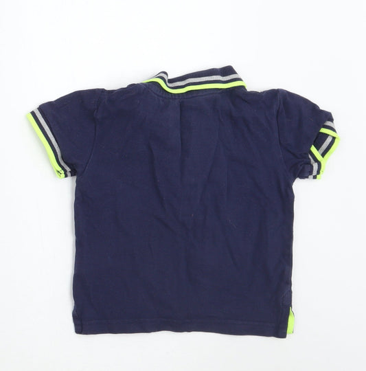 Bluezoo Boys Blue Basic Polo Size 12-18 Months