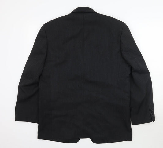 Tom English Mens Black Jacket Coat Size 40