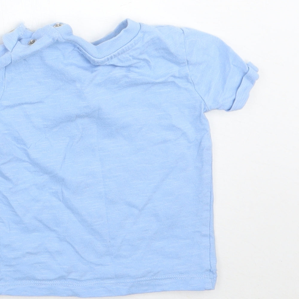 F&F Boys Blue Basic T-Shirt Size 3-6 Months