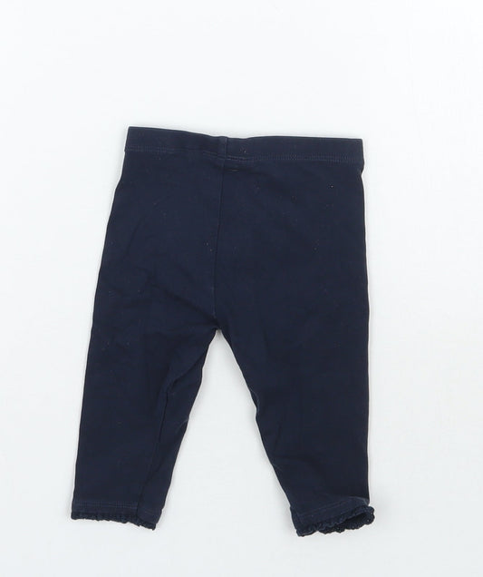 NEXT Girls Blue Sweatpants Trousers Size 6-9 Months