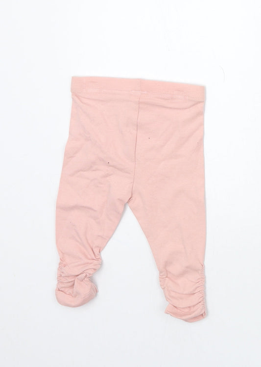 Mini Club Girls Pink Sweatpants Trousers Size 0-3 Months