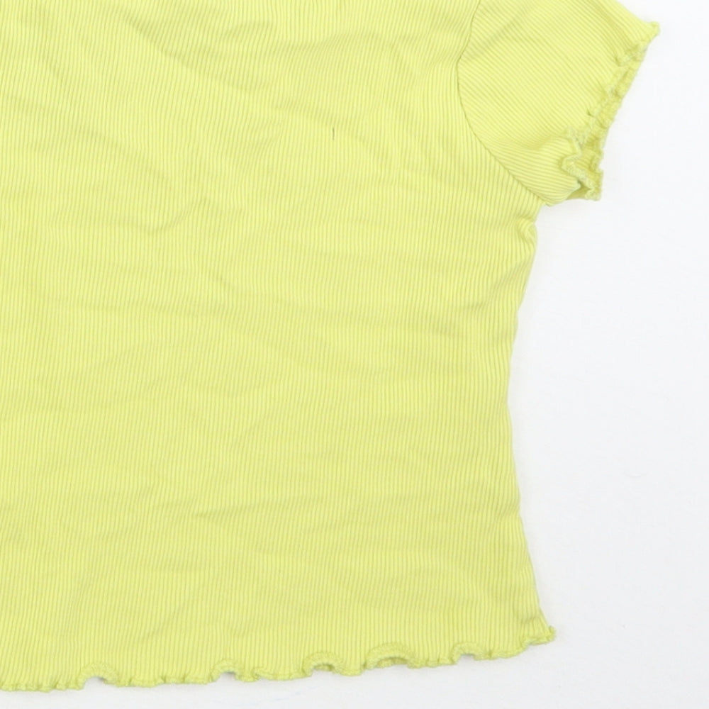 George Girls Green Basic T-Shirt Size 12-18 Months
