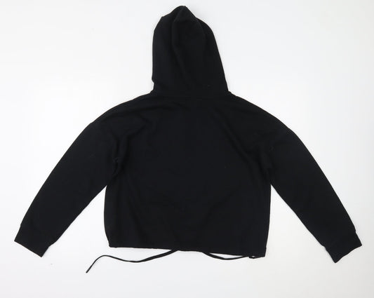 New Look Womens Black Pullover Hoodie Size 12