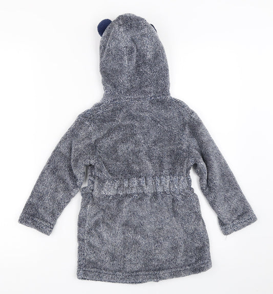 Matalan Boys Blue Solid Robe Size 2-3 Years
