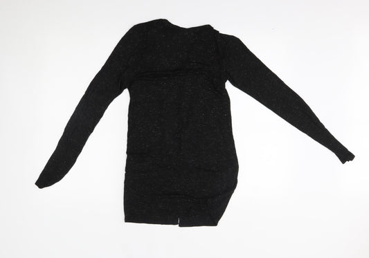 New Look Womens Black Wrap Jumper Size 10
