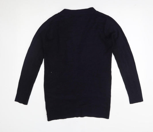 Brave Soul Womens Blue Cardigan Jumper Size 12